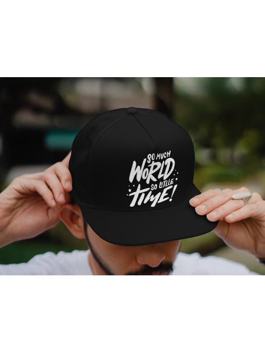 Шапка с права козирка So Much World So Little Time